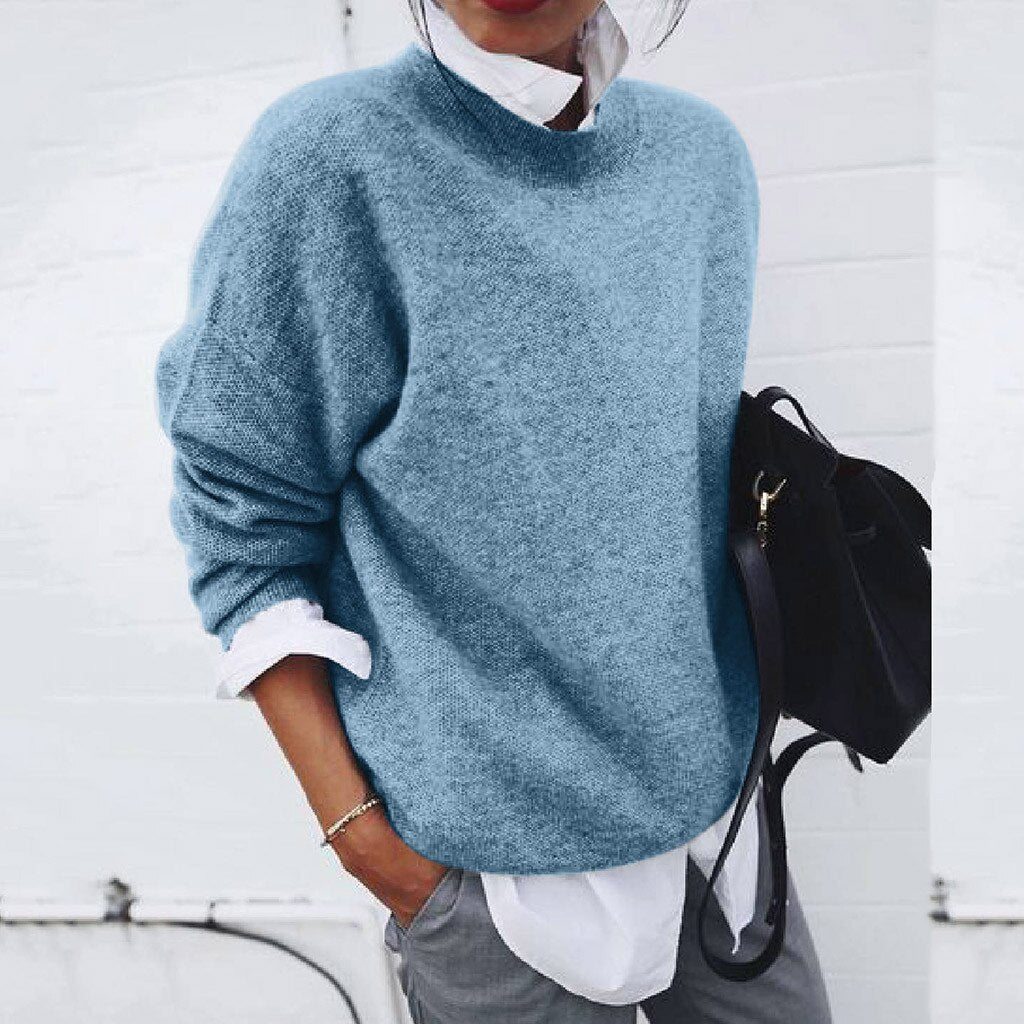 Mary | Mjuk oversize-tröja med rund hals