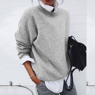 Mary | Mjuk oversize-tröja med rund hals