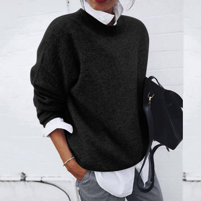Mary | Mjuk oversize-tröja med rund hals